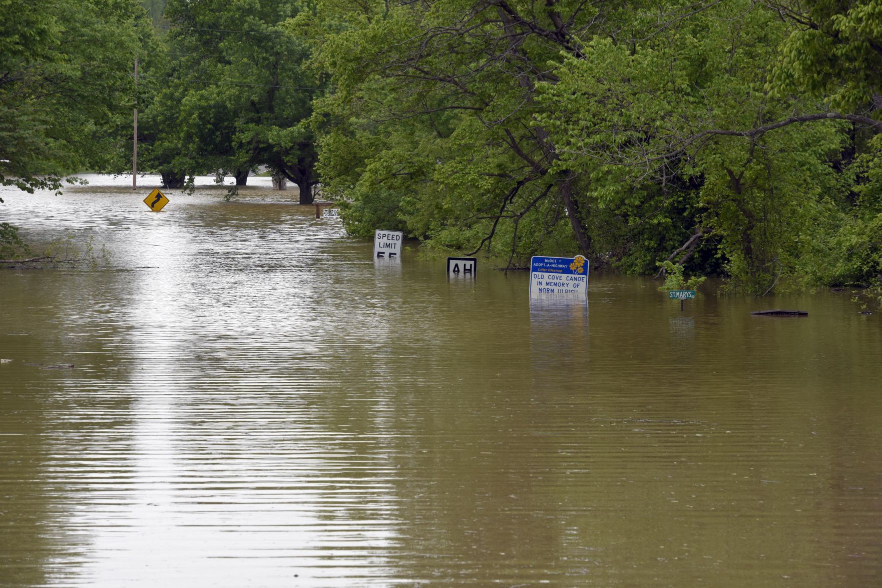 Flooding in rural Franklin County